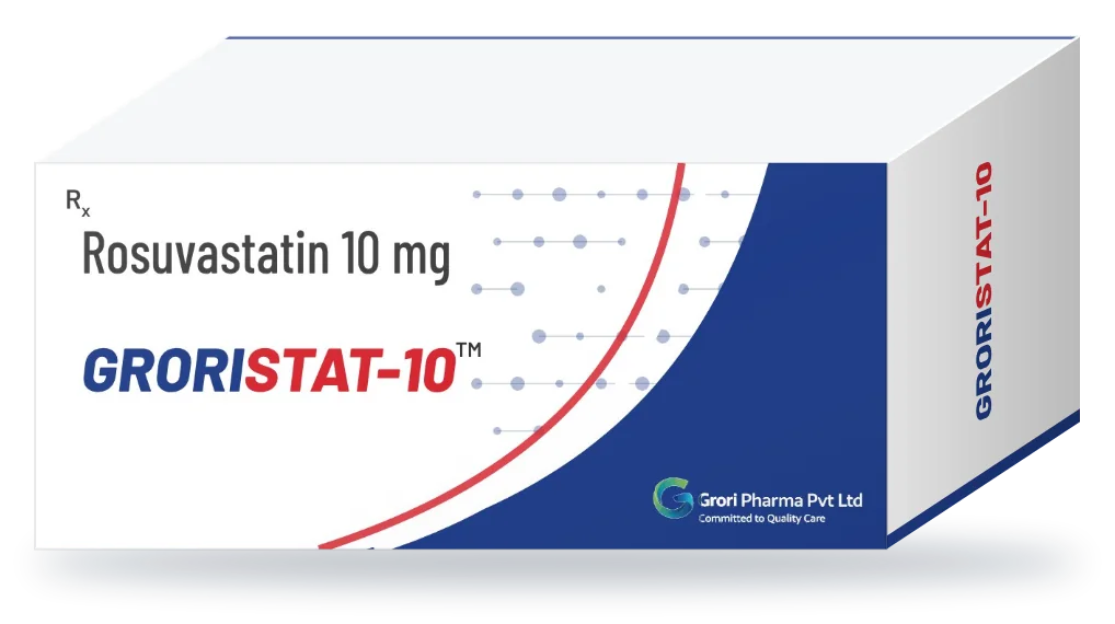 Groristat-10 pack: Rosuvastatin 10 mg