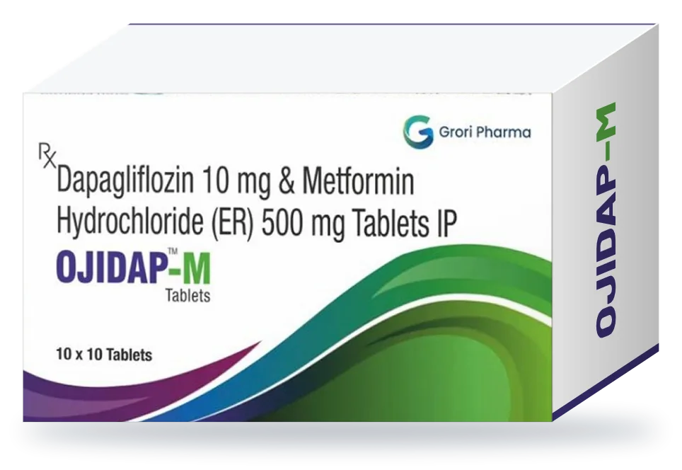Ojidap-M pack: Dapagliflozin 10 mg + Metformin Hydrochloride (extended release) 500 mg